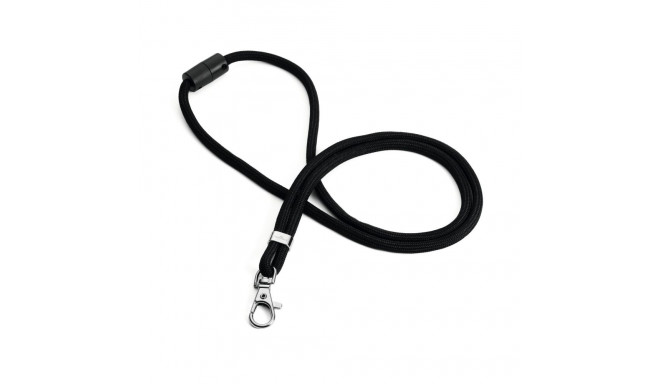 Tekstiilne pael DURABLE koos karabiiniga, must, 10 tk