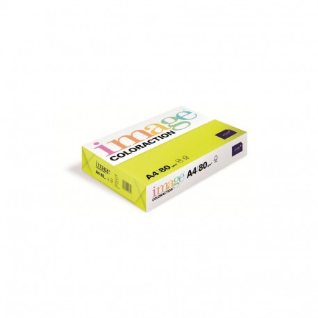 Värvipaber IMAGE COLORACTION, A4, 80 gsm, 500 lehte, IBIZA / NEON YELLOW