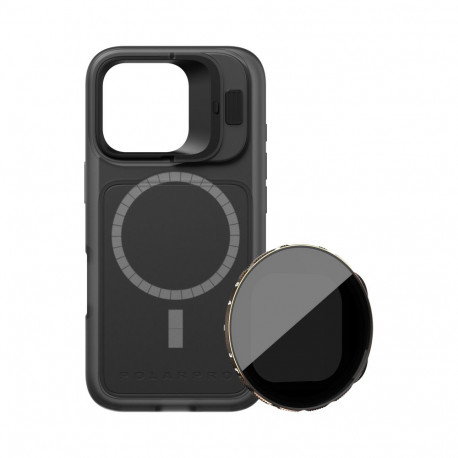 PolarPro Kit - LiteChaser iPhone 16 Pro BaseCase Black + VND 3-5 Filter