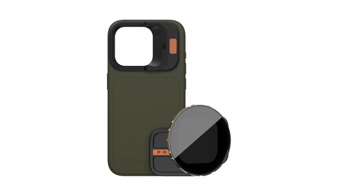 PolarPro Kit - LiteChaser iPhone 15 Pro Max Case Forest + VND 3-5 Filter