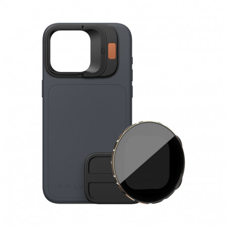 PolarPro komplekt LiteChaser iPhone 15 Pro ümbris VND 3-5 filter, ookeanisinine