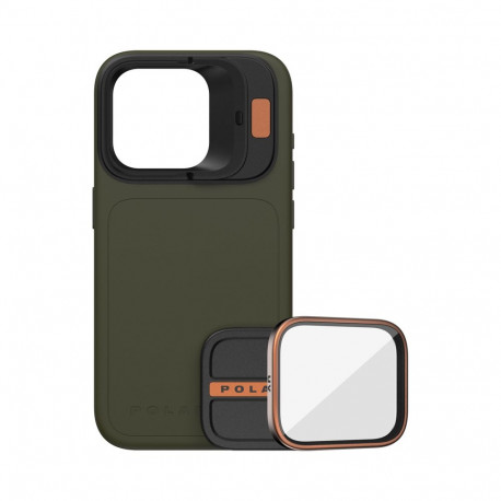 PolarPro Kit - LiteChaser iPhone 15 Pro Max Case Forest + UV Filter