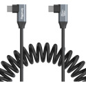 SmallRig 4793 USB-C Angled to USB-C Angled Coiled Data Cable