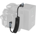 SmallRig 4793 USB-C Angled to USB-C Angled Coiled Data Cable