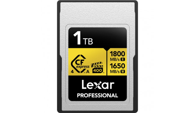 Lexar CFexpress 4.0 Pro Gold, VPG400, R1800/W1650 (Type A) 1TB