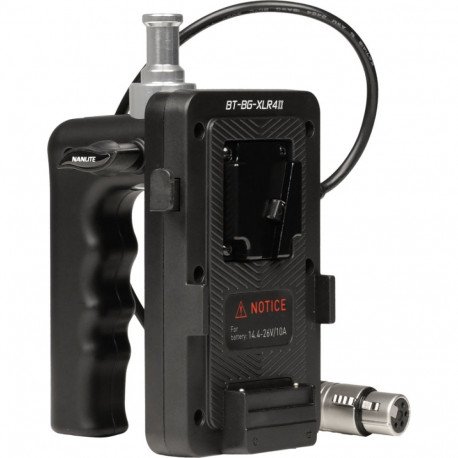 Nanlite akukäepide V-Mount 4-Pin XLR pistikuga