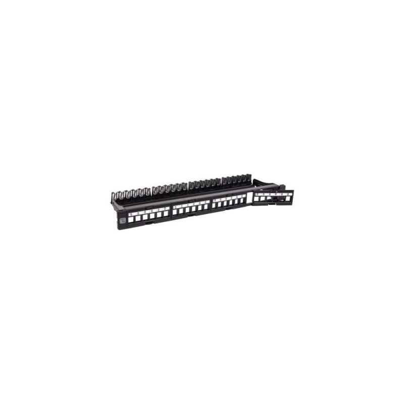 Techly Modular Patch Panel 24 Places UTP with Removable Modules 1 Unit ...