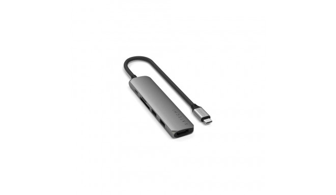 Satechi ST-P6SM interface hub USB Type-C 10000 Mbit/s Grey