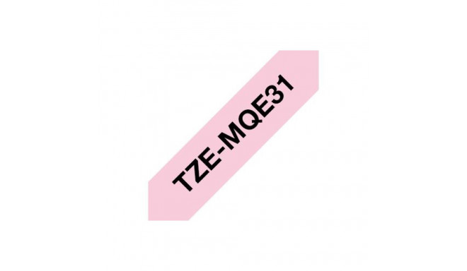 Brother TZEMQE31 label-making tape Black on pink TZe