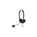 Gembird MHS-123 headphones/headset Wired Head-band Calls/Music Black