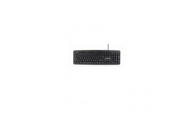 Gembird KB-U-103-RU keyboard Office USB QWERTY English, Russian Black