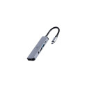 Gembird A-CM-COMBO5-02 laptop dock/port replicator Wired USB 3.2 Gen 1 (3.1 Gen 1) Type-C Silver