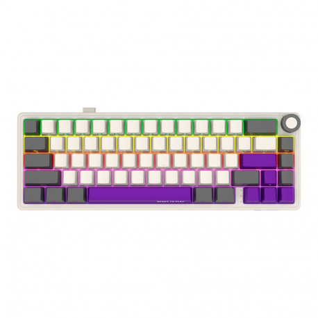 LORGAR KBP70MW, Wireless 65% Mechanical Gaming Keyboard Pro, Beige, EN layout