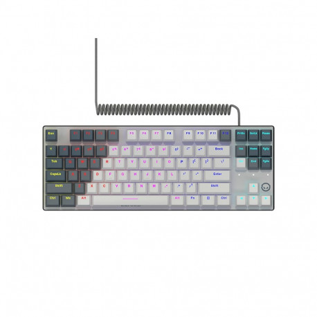 LORGAR Azar 514TKL, Wired RGB mechanical gaming keyboard, white, EN layout