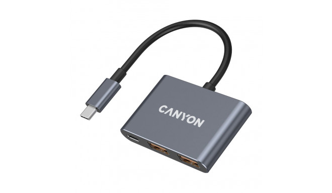 CANYON hub DS-3 3in1 USB-C Dark Grey