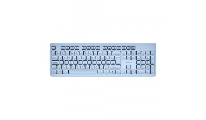 CANYON keyboard HKB-W01 UK/US AAA Wireless Blue