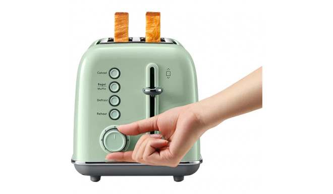 BUYDEEM 2 Slice Toaster, model DT620E, color Cozy Greenish, EU