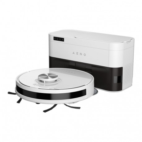 AENO RC6S Robot Vacuum, 2-in-1, Auto Dust Collector, 4000Pa, White