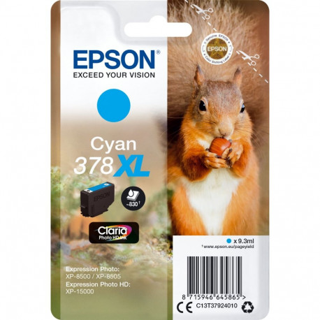 Epson 378XL Claria Photo HD -mustekasetti, syaani
