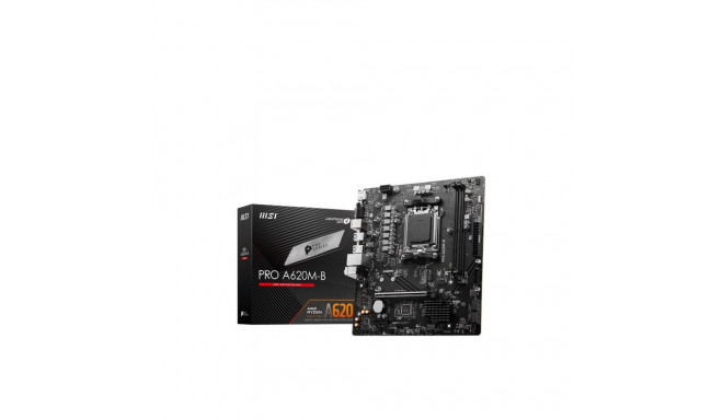 Mainboard|MSI|AMD A620|SAM5|Micro-ATX|Memory DDR5|Memory slots 2|1xPCI-Express 3.0 1x|1xPCI-Express 