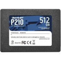 SSD|PATRIOT|P210|512GB|SATA 3.0|Write speed 430 MBytes/sec|Read speed 520 MBytes/sec|2,5"|TBW 240 TB
