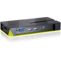 "KVM Switch 4-Fach | VGA + 2xUSB + Audio LevelOne"