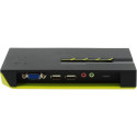 "KVM Switch 4-Fach | VGA + 2xUSB + Audio LevelOne"