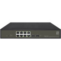 "Switch 8x GE GES-2110P 2xGSFP 19"" 130W 8xPoE+"