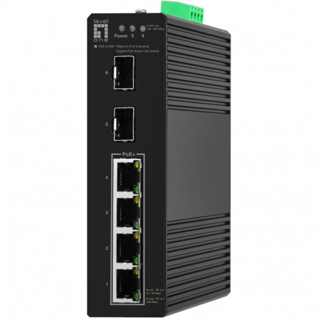 "Switch 6x GE IGS-2106P 2xSFP. 4xPoE Outputs sw"