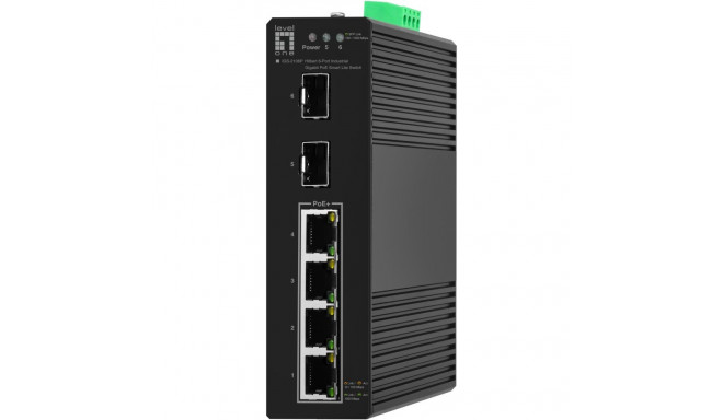 "Switch 6x GE IGS-2106P 2xSFP. 4xPoE Outputs sw"