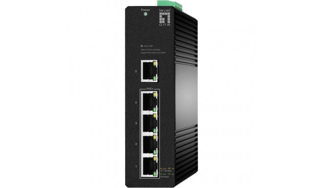 "Switch 5x GE IGS-2105P 4xPoE Outputs schwarz"