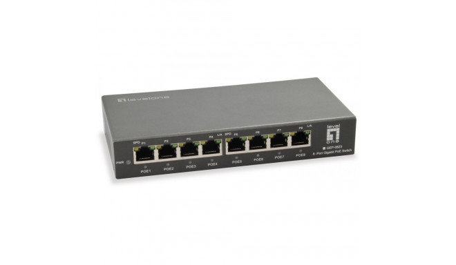 "Switch 8x GE GEP-0823 120W 8xPoE+"