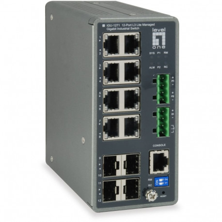 "Switch 8x GE IGU-1271 4xGSFP 8xPoE"