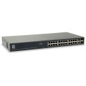 "Switch 26x GE GEP-2651 2xGSFP 19"" 185W 24xPoE+"