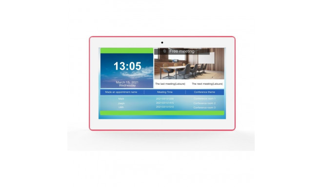 "ALLNET Meetingraum RGB LED Tablet 15 Zoll RK3399 weiß Android 10 und NFC/RFID"