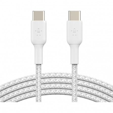 "Belkin geflochtenes USB-C/USB-C 2.0 Kabel, 1m, weiß,Doppelpack"