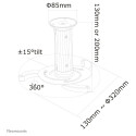 "Neomounts BDH Höhe 8-15cm weiß Max.15KG"