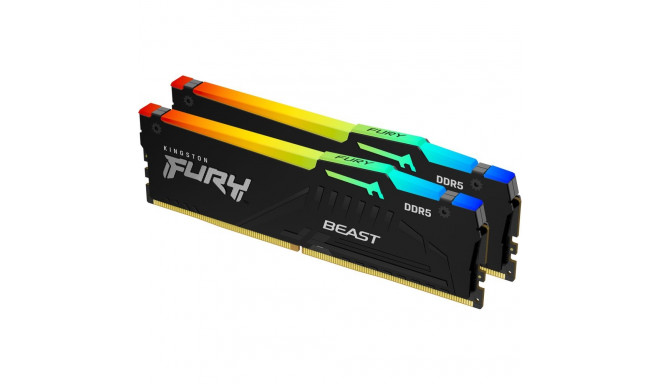 "KINGSTON 32GB 6000MT/s DDR5 CL30 DIMM Kit of 2 FURY Beast RGB EXPO"