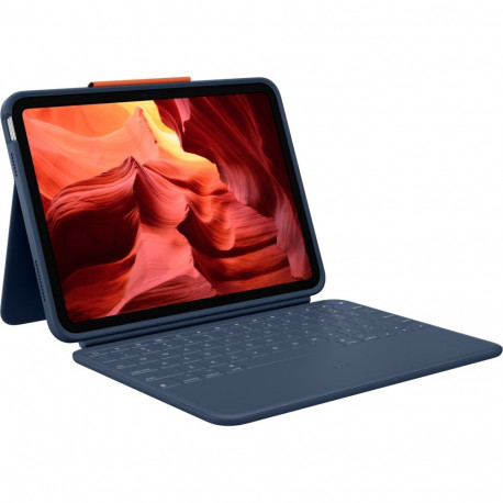 "Logitech Rugged Combo 4 for iPad 10th gen - CLASSIC BLUE - (DE) - EMEA-914 - KB EDU BULK"