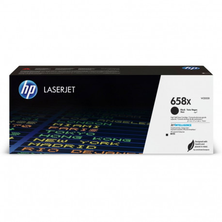 "HP 658X Black LaserJet Toner Cartridge"