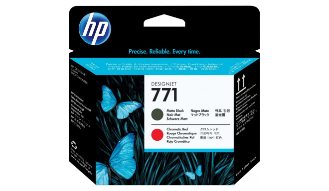 "HP 771 original printhead CE017A matte black and chromatic red standard capacity 1-pack"