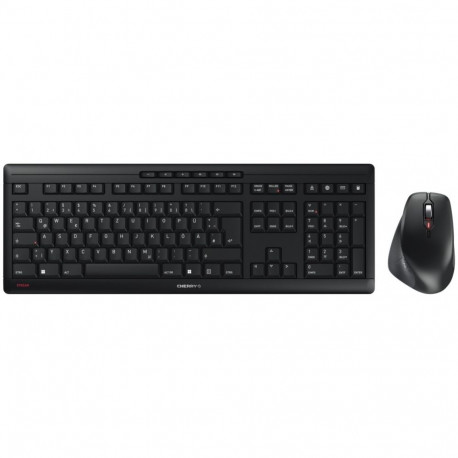 "Cherry Desktop STREAM COMFORT Wireless [DE] black Mouse+Keyboard. Fullsize. Silent"