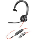 "HP Poly Headset Blackwire C3315-M Mono USB-C/A & 3,5 mm Teams"