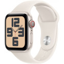 "APPLE Watch SE GPS + Cellular 40mm Starlight Aluminium Case with Starlight Sport Band - S/M"