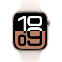 "APPLE Watch Series 10 GPS 46mm Rose Gold Aluminium Case with Light Blush Sport Band - S/M"