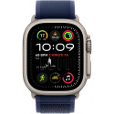 "APPLE Watch Ultra 2 GPS + Cellular 49mm Natural Titanium Case with Blue Trail Loop - S/M"