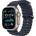 "APPLE Watch Ultra 2 GPS + Cellular 49mm Natural Titanium Case with Navy Ocean Band"