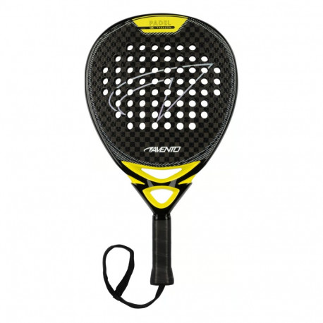 Padeli reket Avento 12K Carbon Paragon must/kollane