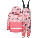 Vihmakomplekt Didriksons Waterman Print Kids 10 roosa/kirju - 120