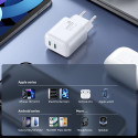 Joyroom JR-TCF12 võrgulaadija 2x USB-C 20W PD | QC 3.0 - valge